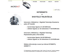 Tablet Screenshot of micronet.lv